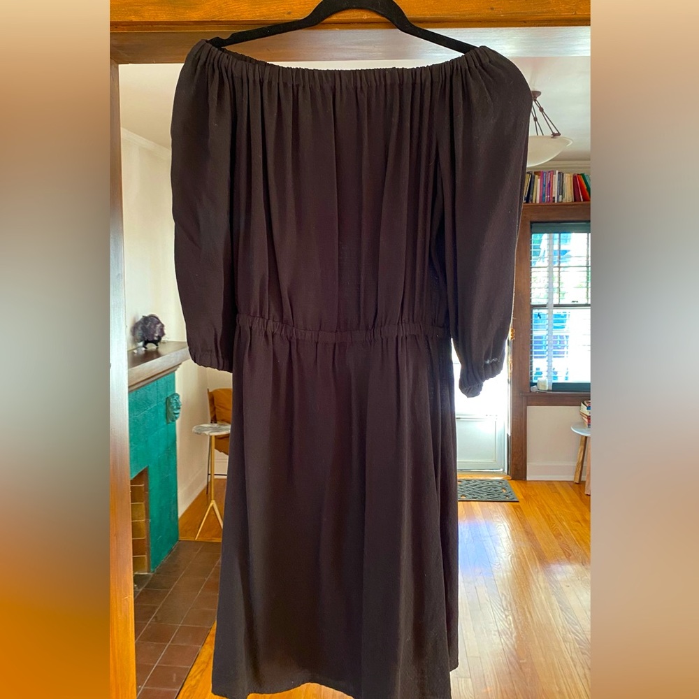 NEW Splendid little black dress small cotton off the shoulder comfy summer